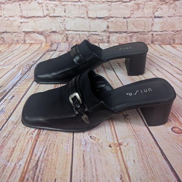 Womens Unisa Black Mules - Picture 6 of 7
